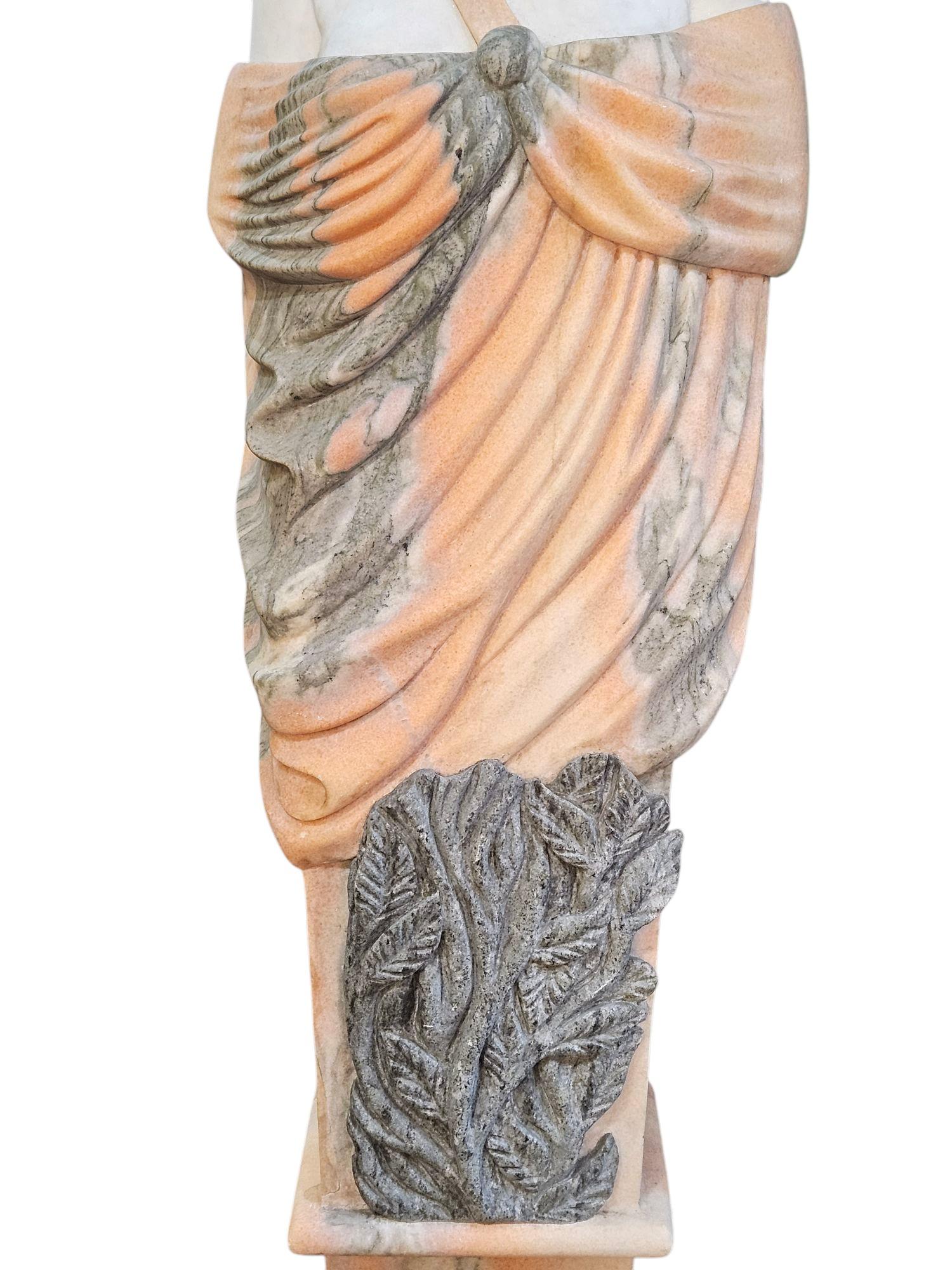 Carved Lifesize Sculpture of a Classical Figure For Sale