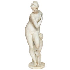 Lifesize Sculpture of Venus in White Statuary Marble, circa 1860s