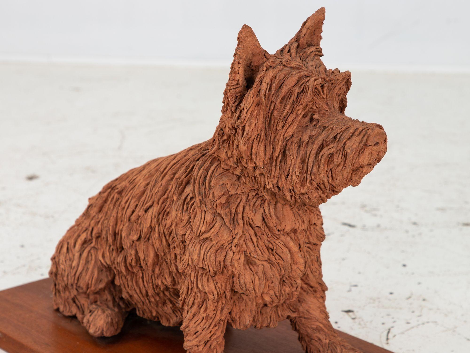 Lifesize Terracotta Dog Garden Ornament, Early 20th Century For Sale 6