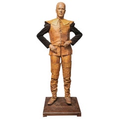 Mannequin aus Holz in Vintage-Stil mit beweglichen Armen und Beinen, beweglich