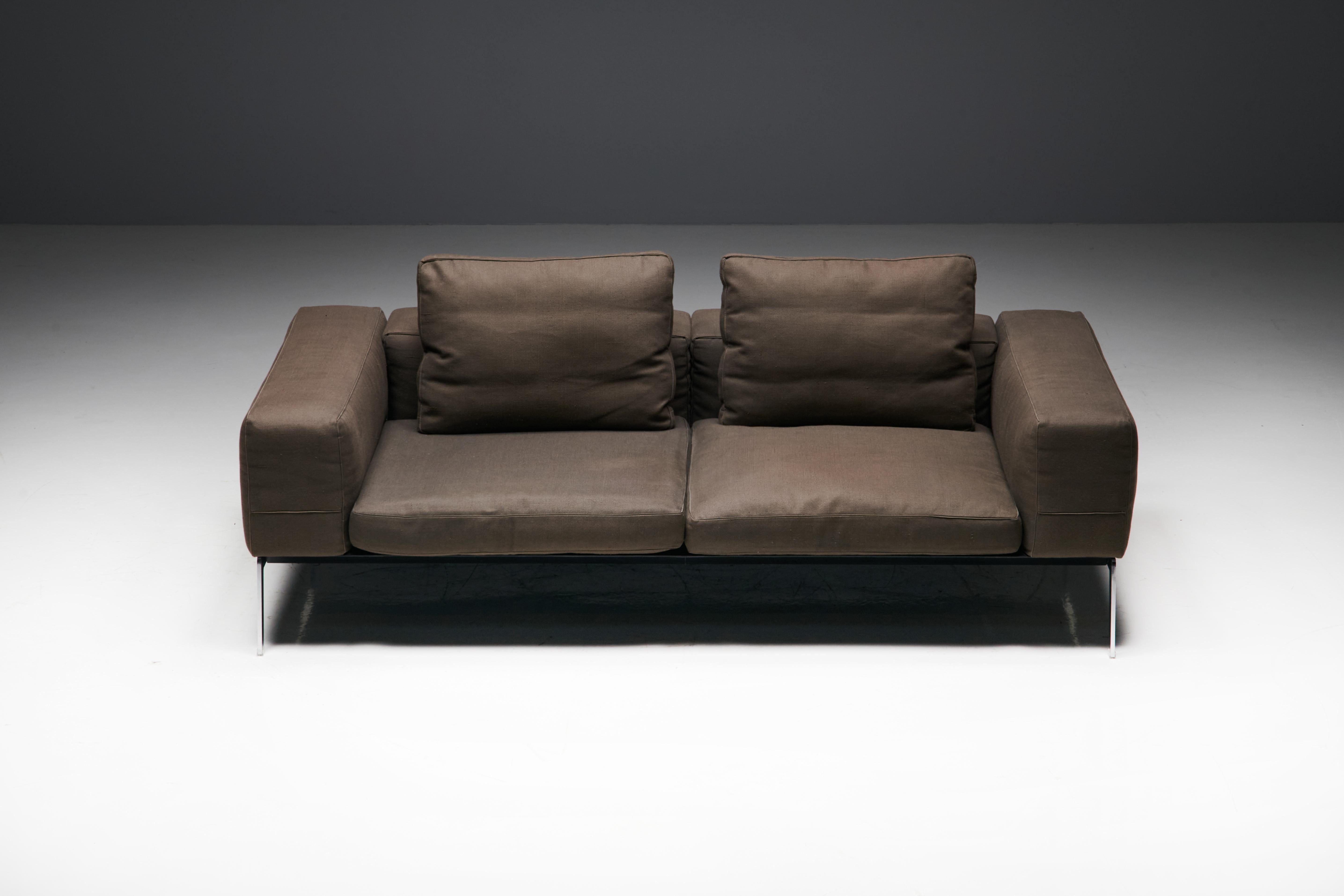 Contemporary Lifesteel Sofa by Antonio Citterio for Flexform, Italy, 2018 For Sale