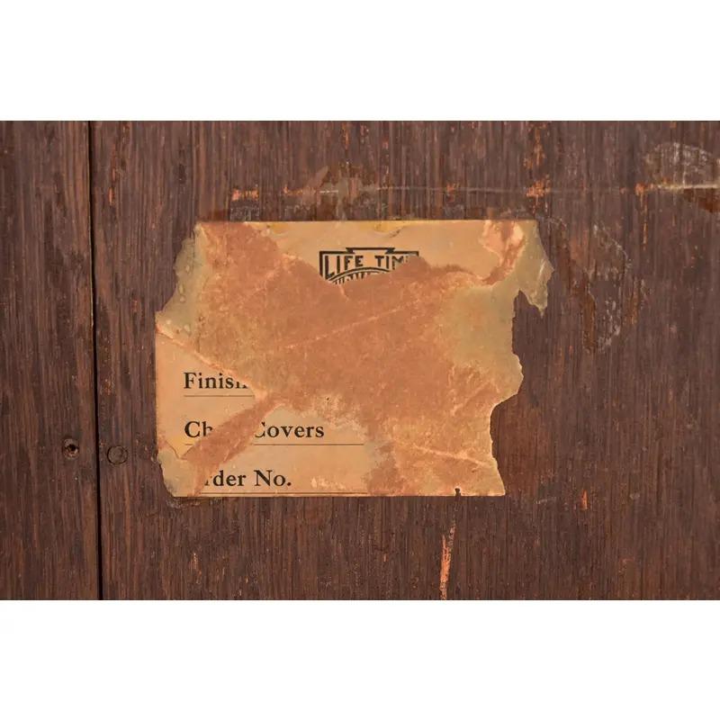 Lifetime Antike Arts & Crafts geschnitzt Eiche Doppel Bücherregal, CIRCA 1900 im Angebot 8