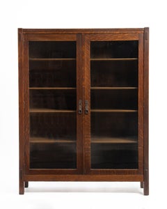 Lifetime Arts & Crafts Mission Oak Bookcase Pegged Through Tenon Original Finish