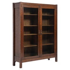 Lifetime Arts & Crafts Mission Oak Bookcase Pegged Through Tenon Original Finish