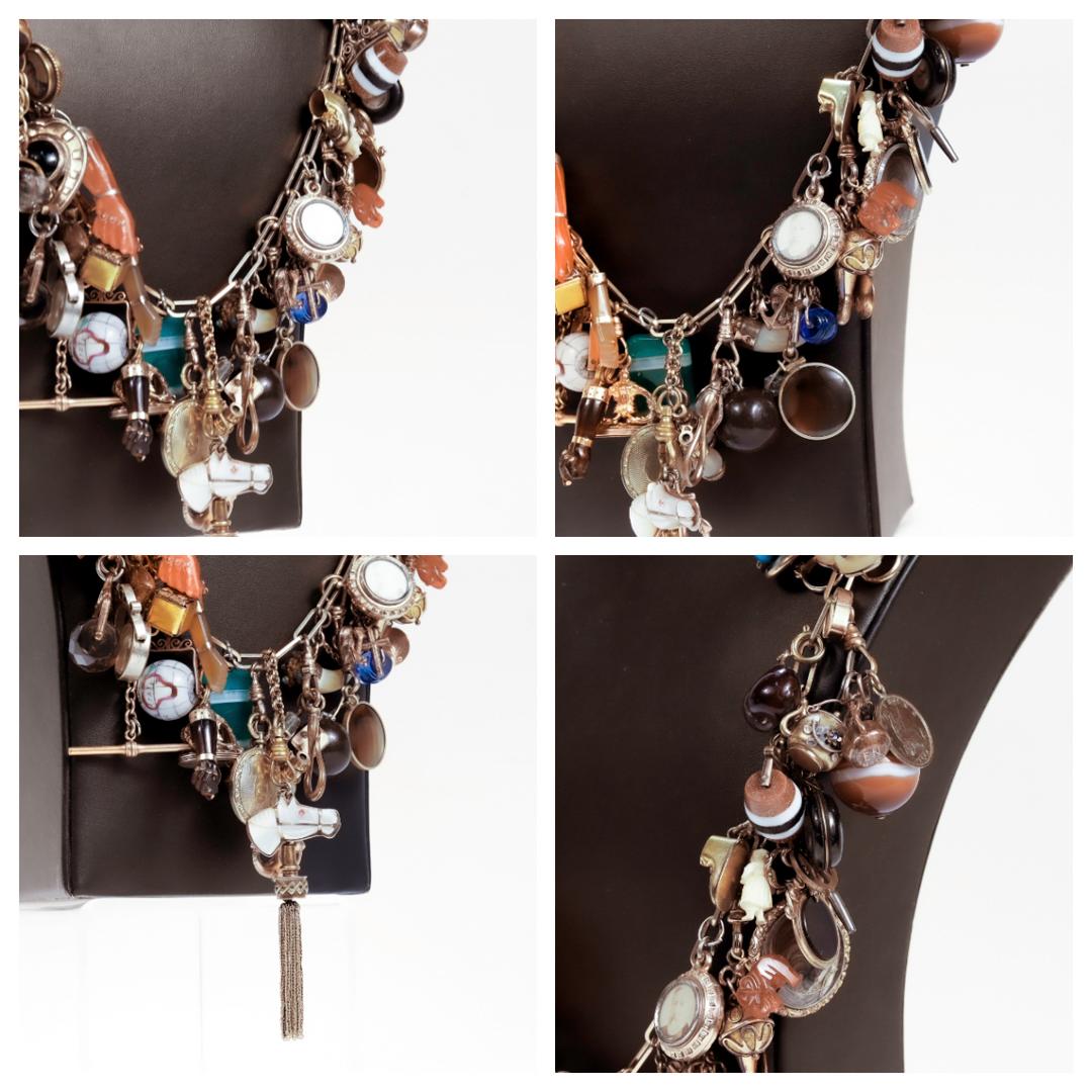 Lifetime Collection Antique Charm (Bracelet) Necklace For Sale 2