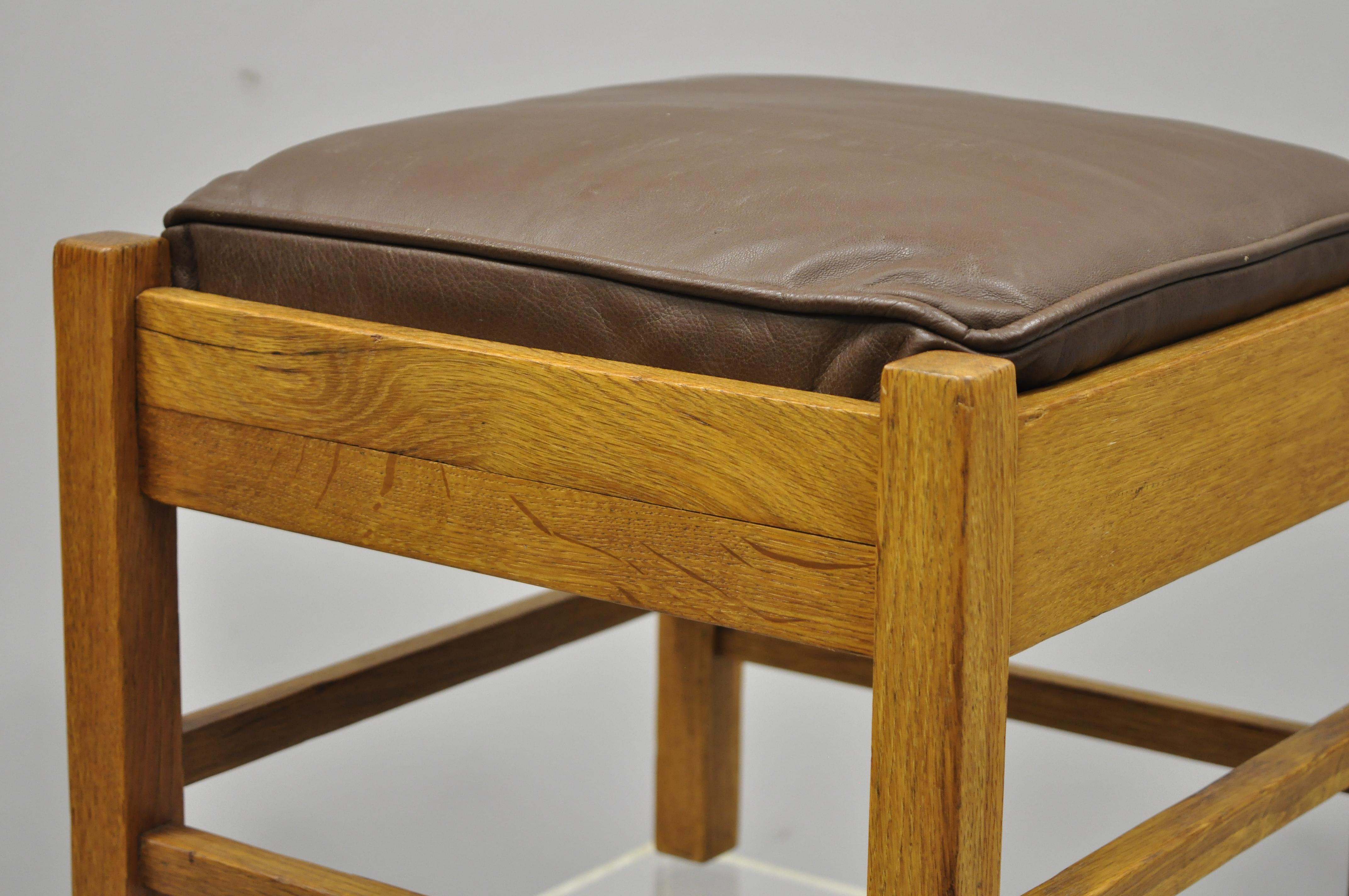 mission style footstool