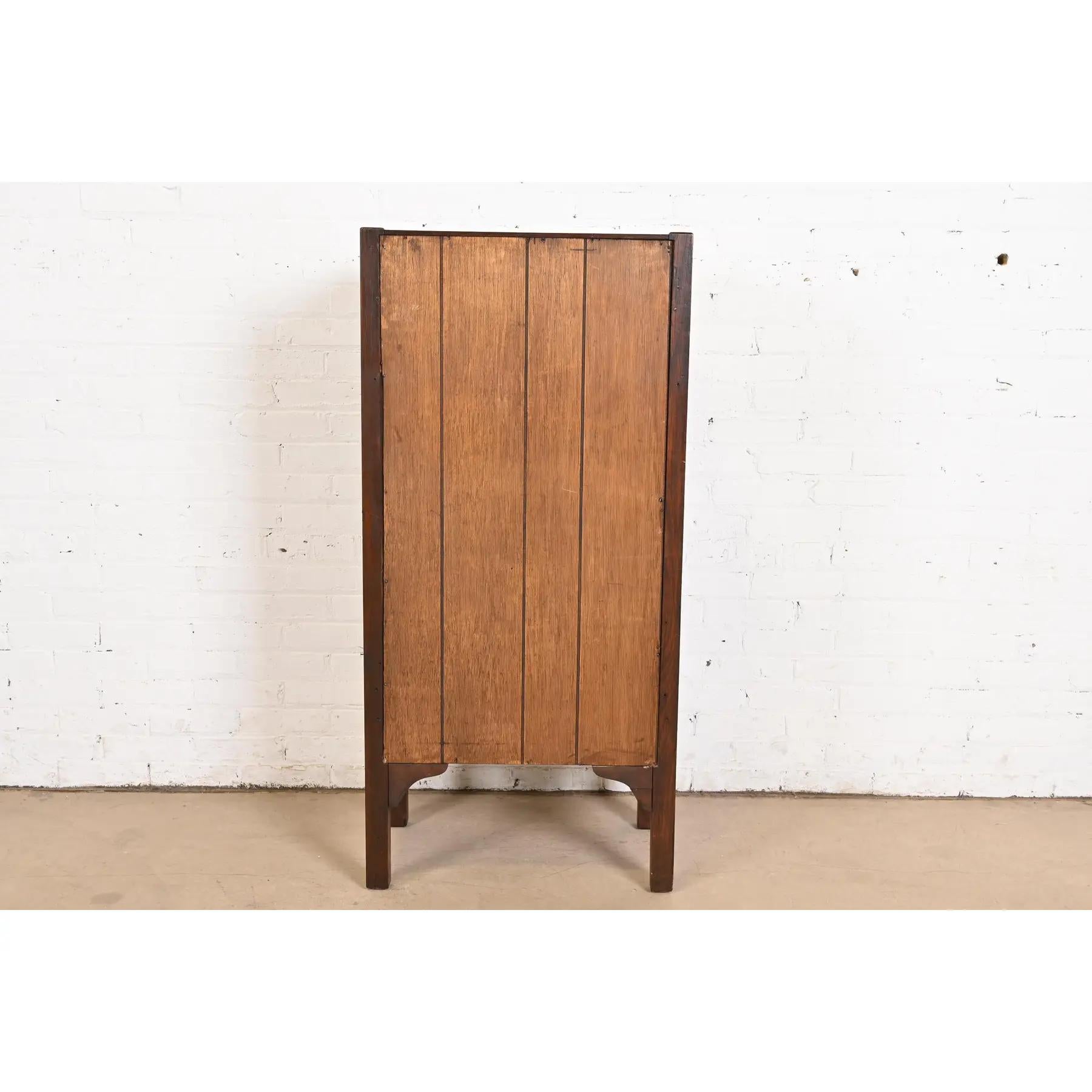 Lifetime Furniture Antiguo Mission Oak Arts & Crafts Cellarette o mueble bar en venta 5