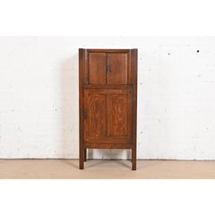 Lifetime Furniture Antike Mission Eichenholz Arts & Crafts Cellarette- oder Barschrank