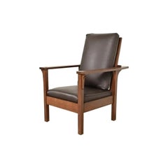 Lifetime Furniture Antique Mission Oak Arts & Crafts Lounge Chair, Circa 1910