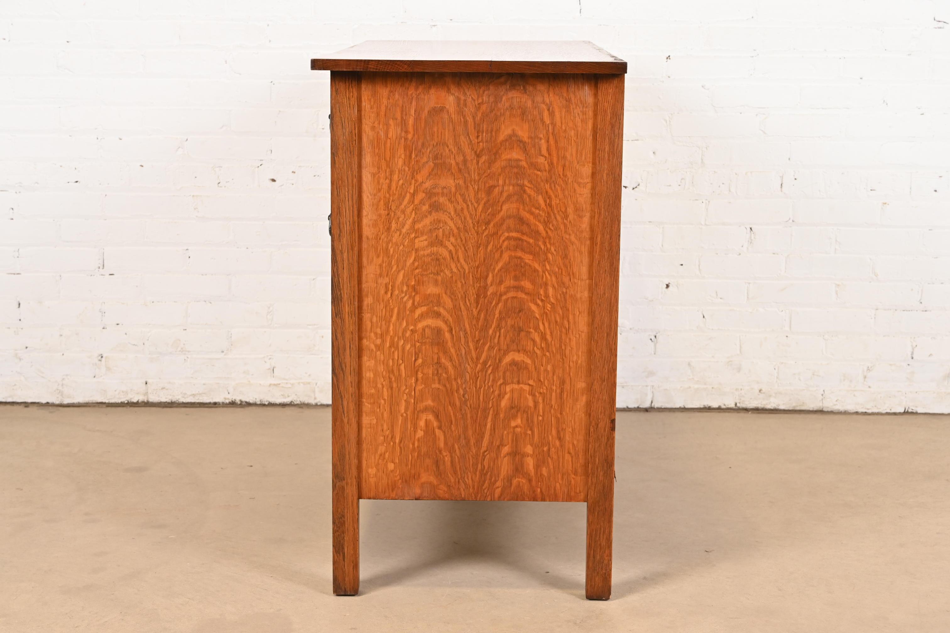 Antikes, lebenslanges Möbel-Sideboard/Buffet aus Eiche im Missionsstil, Arts and Crafts im Angebot 5
