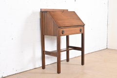 Lifetime Furniture Mission Oak Arts & Crafts Drop Front Secretary Desk
