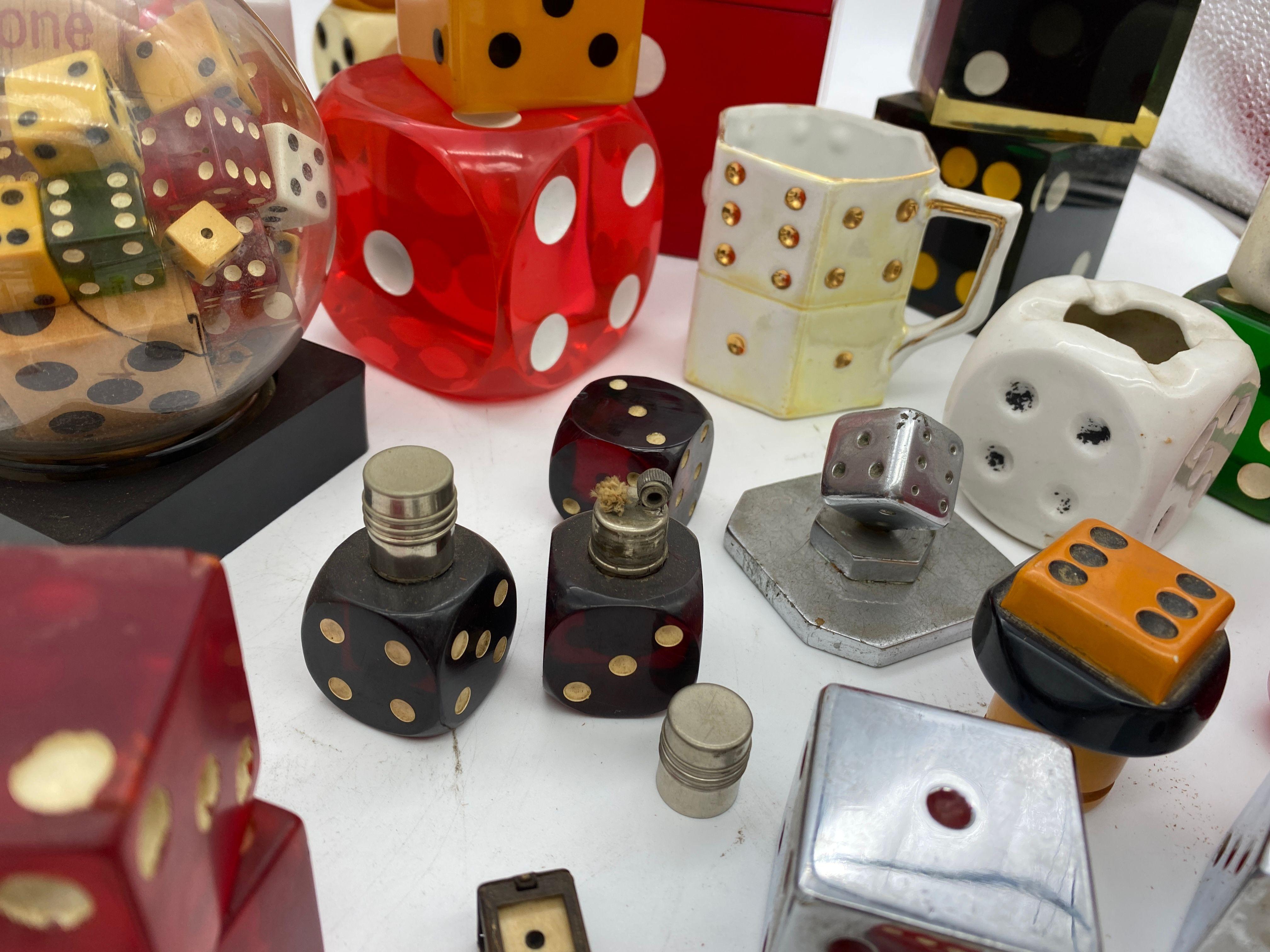 Lifetime Las Vegas Art Deco / Mid-Century Dice Collection In Excellent Condition For Sale In Van Nuys, CA