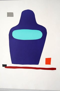 "LIFLA" Original Bauhaus Artist Linocut Print, Signed Werner Graeff