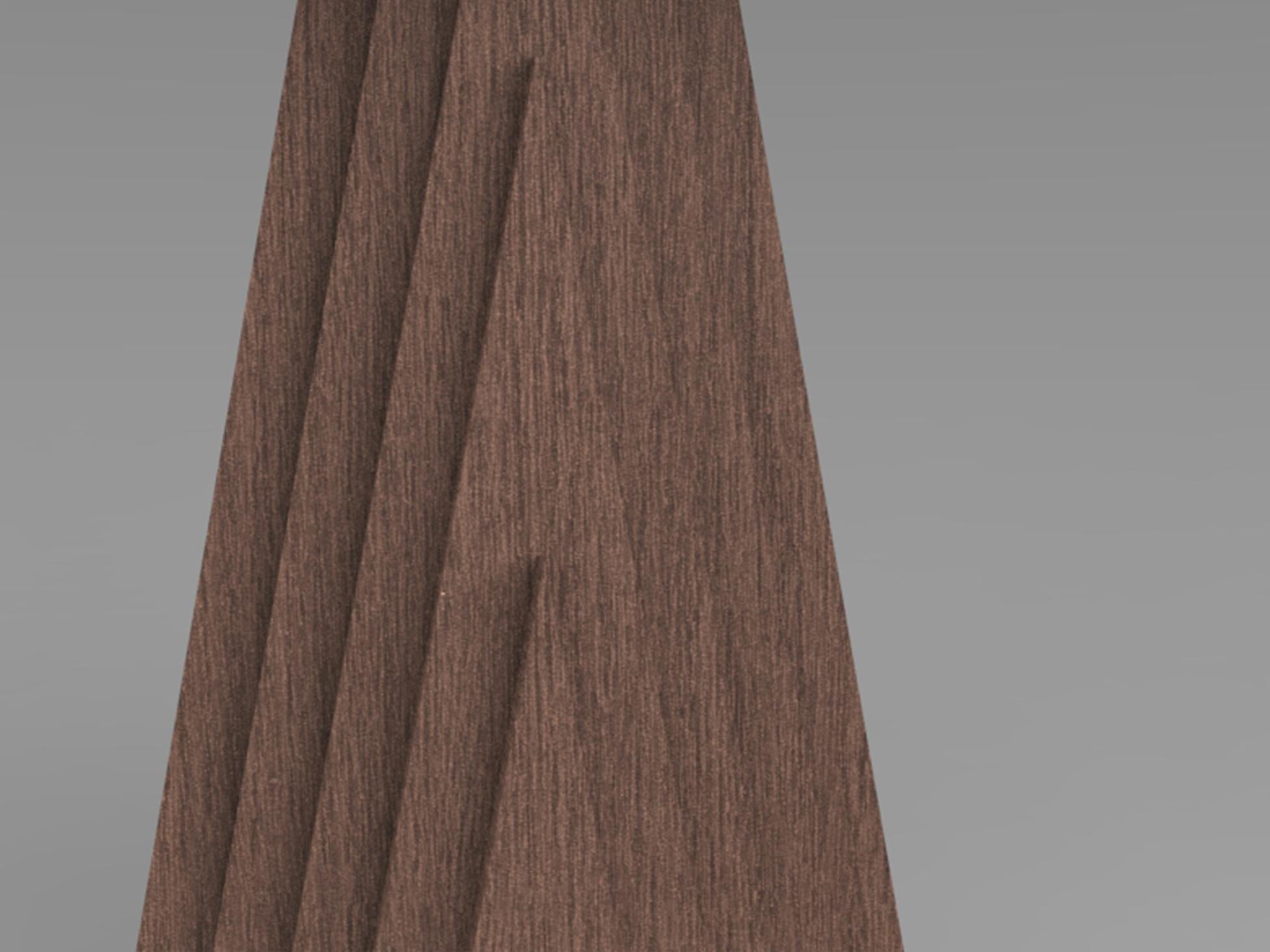 Modern Lift Off Console Table in Natural Mahogany by Lee Weitzman For Sale