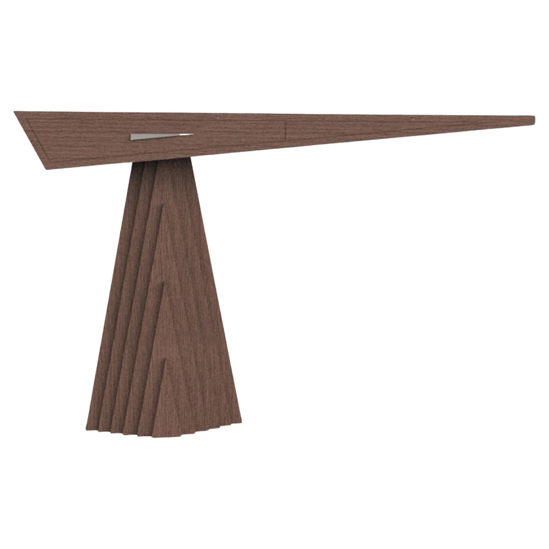 Lift Off Console Table in Natural Mahogany by Lee Weitzman For Sale