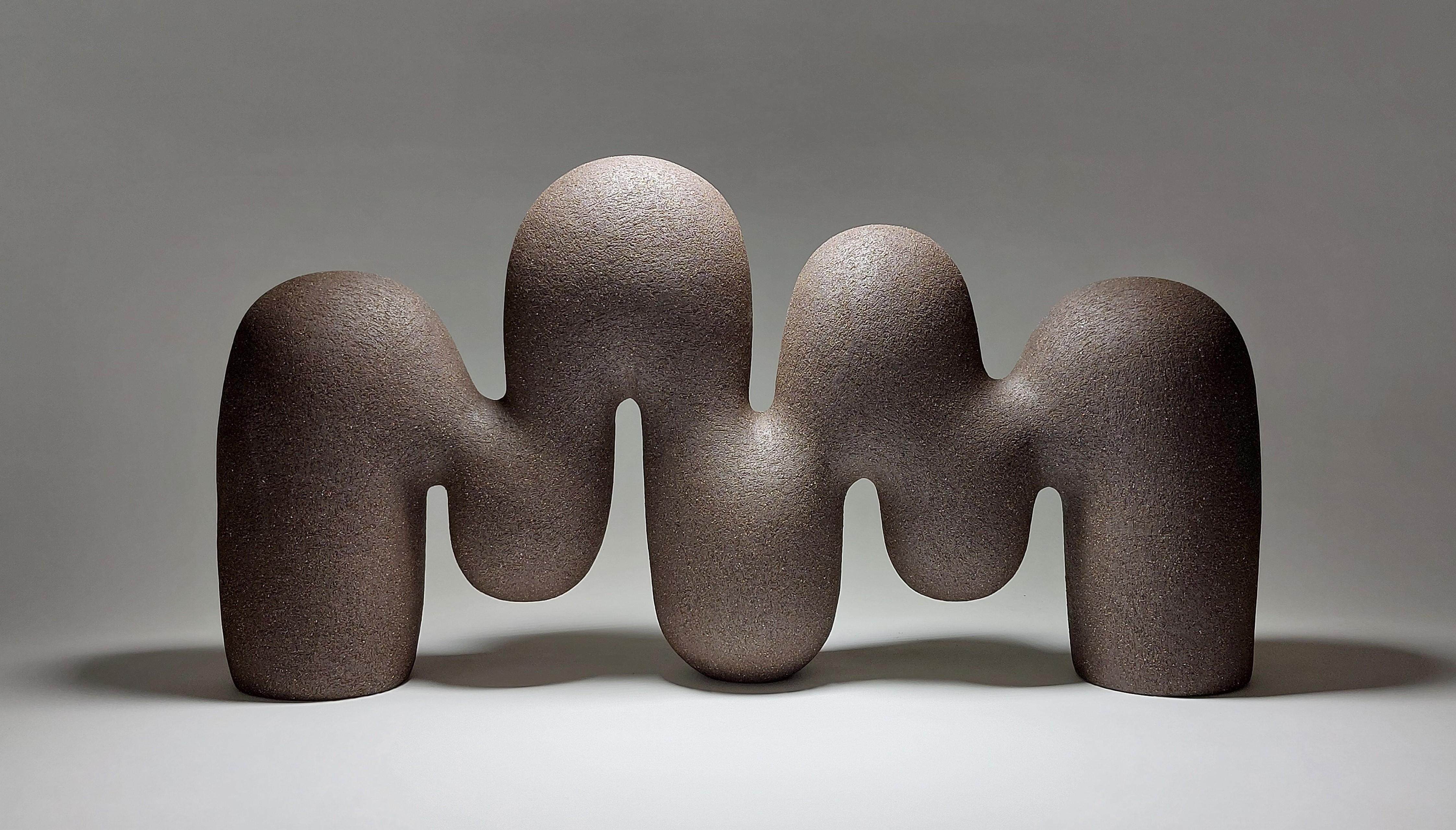 Lifted Flow - Scultura astratta in ceramica nera di Rachel Peters, Regno Unito, In magazzino.

In Lifted Flow, Rachel Peters scolpisce il movimento nella forma, creando un ritmo di forme morbide e ascendenti che si sentono allo stesso tempo radicate