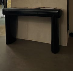 Organic Design, Black Working Desk in MDF Frame, with drawer by kar