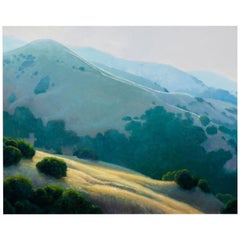 Lifting Fog, kalifornische Landschaft, Armand Cabrera Öl auf Leinwand