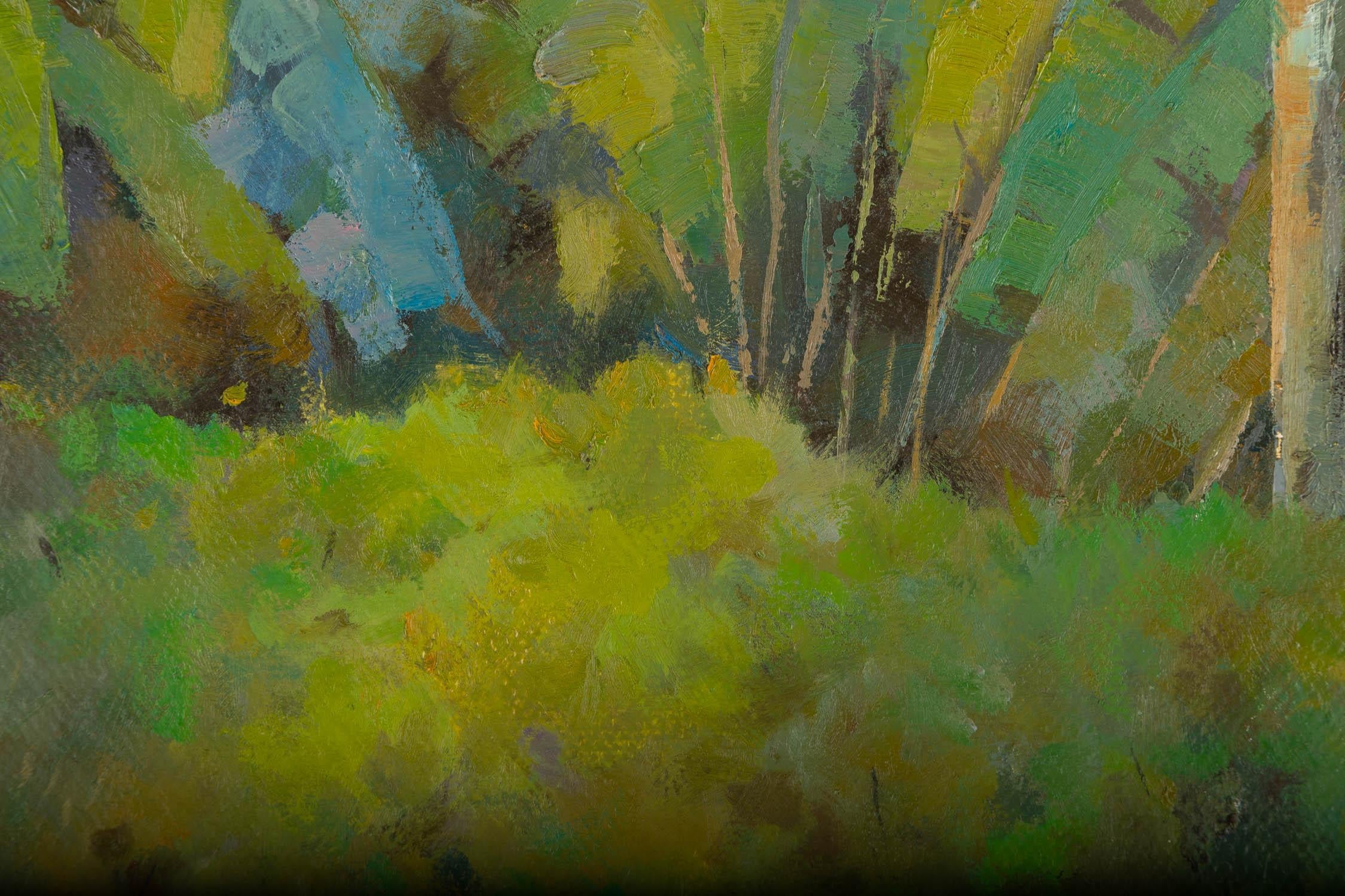 LiGang Wang Landschaft, Original-Ölgemälde „Morning“, Original im Angebot 1