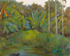 Peinture à l'huile originale du paysage de LiGang Wang « Morning »