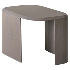 Ligea Oval Gray Ash Wood Side Table Ligea Oval Gray Ash Wood Side Table