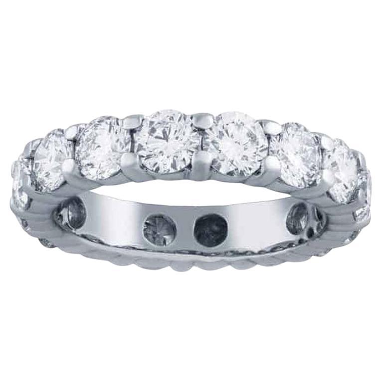 Light 4 Carat Diamond Eternity Band in 14k Gold