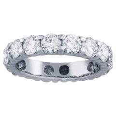 Eternity-Ring aus 14k Gold mit hellem 4 Karat Diamanten