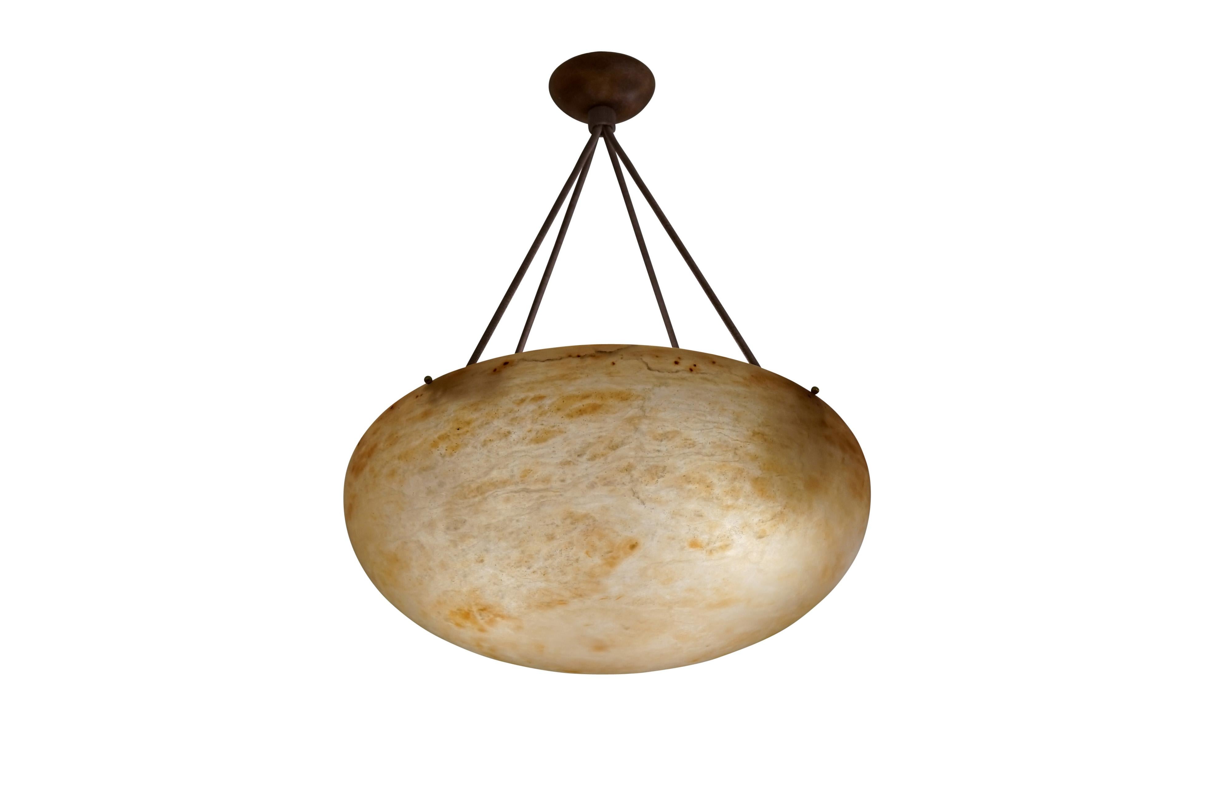 A wonderfully proportioned full size fixture is perfect as a primary light source and as a focal point in any room.