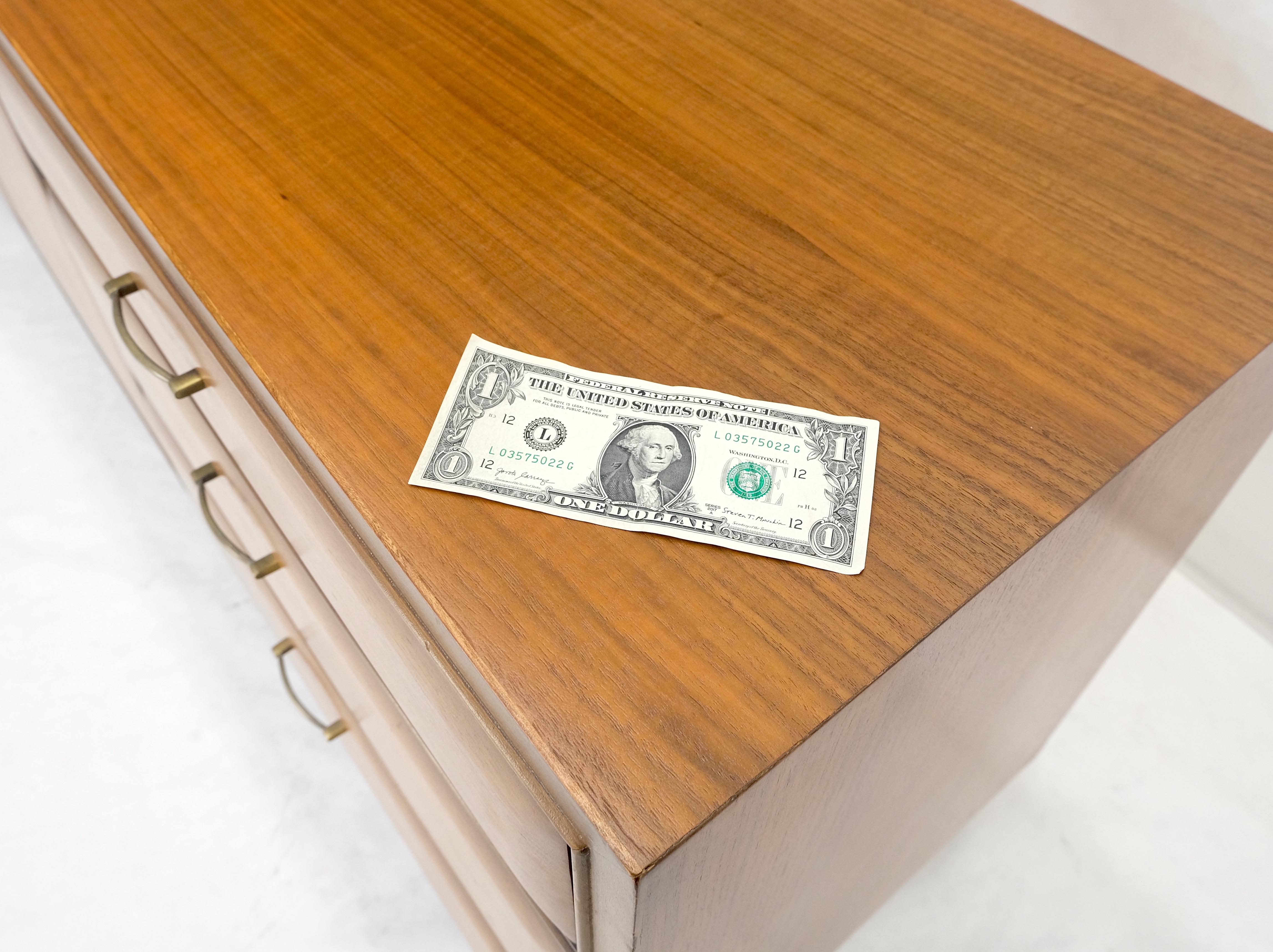 Light American Walnut 9 Drawers Sculptural Protruding Rounded Drawers Faces MINT For Sale 8