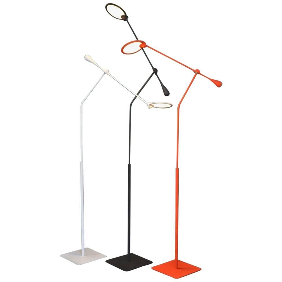 Light and Contrast, Trapeze LED Floor Lamp, White For Sale