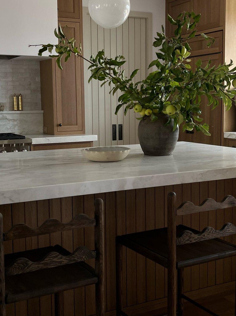 Light and Dwell Frankie Wave Scalloped Counter Stool For Sale at 1stDibs