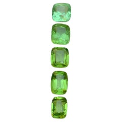 Light and Vivid Green Natural Peridot Cushion Cut 15.31 Ct Loose Gemstone Parcel