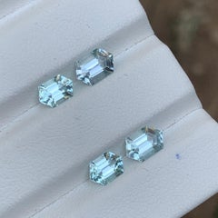 Light Aqua Sea-foam Natural Tourmaline Earrings Loose Gemstone Pairs 3.05 Carat