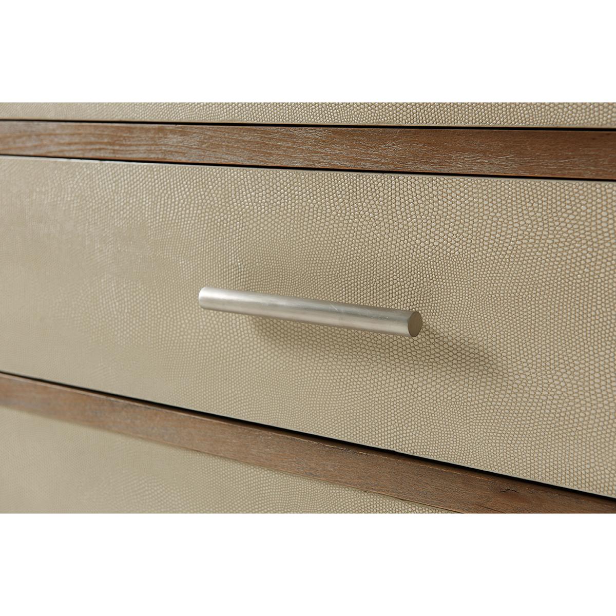 Light Art Deco Leather Dresser 1