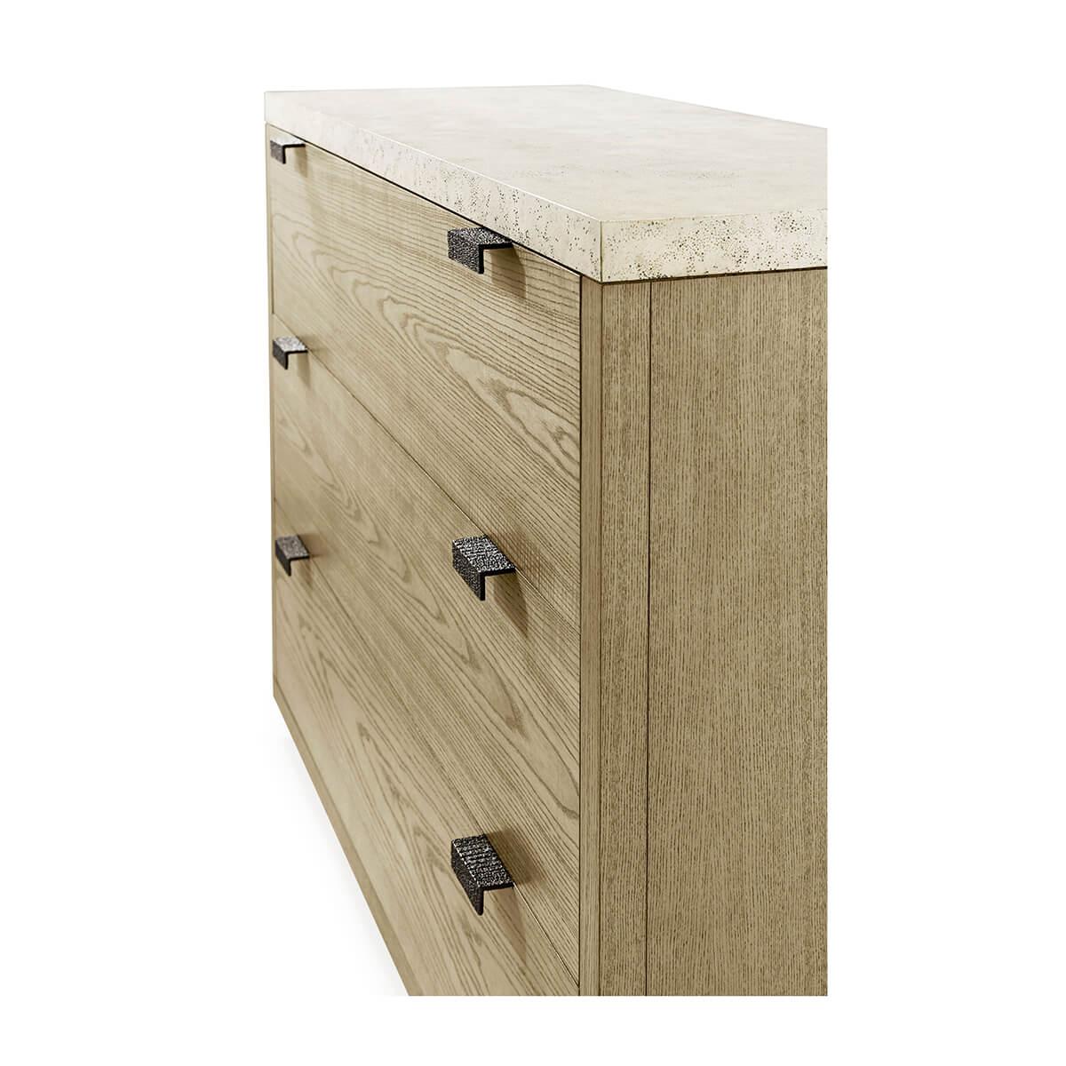 Light Ash Modern Chest Of Drawers In New Condition For Sale In Westwood, NJ