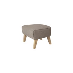 Beige claro y roble natural Raf Simons Vidar 3 Mi propia silla Reposapiés de Lassen