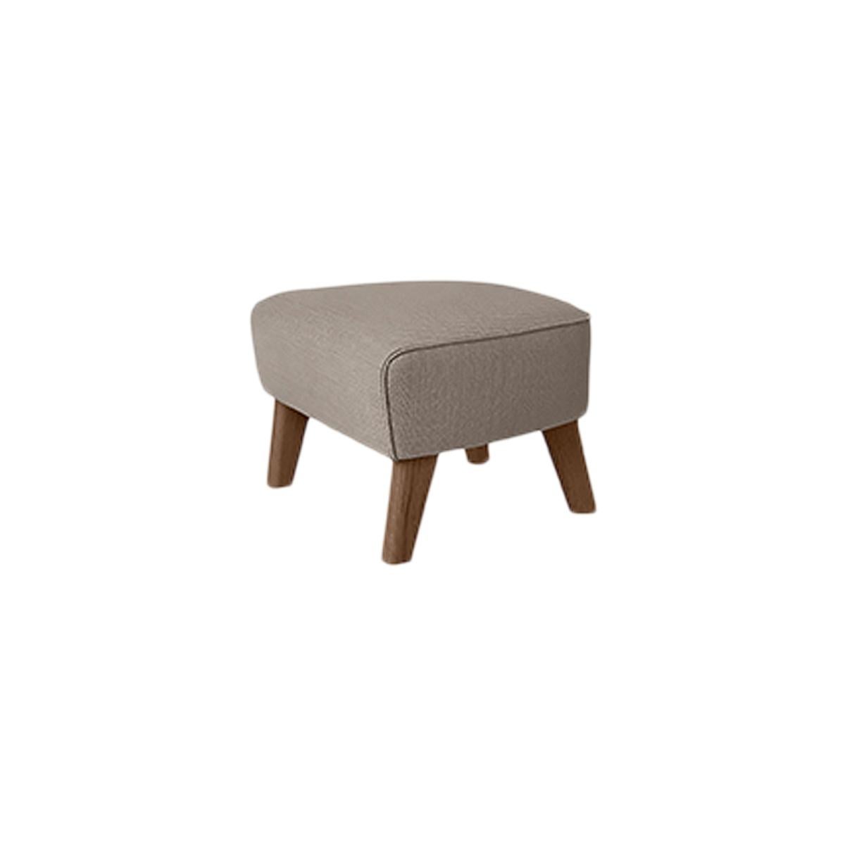 Light beige and smoked Oak Raf Simons Vidar 3 my own chair footstool by Lassen
Dimensions: w 56 x d 58 x h 40 cm 
Materials: Textile
Also Available: Other colors available.

The My Own Chair footstool has been designed in the same spirit as