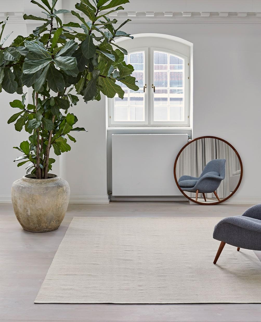 Contemporary Light Beige Escape Kelim Carpet by Massimo Copenhagen For Sale