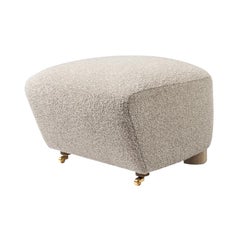 Tabouret en chêne naturel beige clair Sahco Zero the Tired Man de Lassen