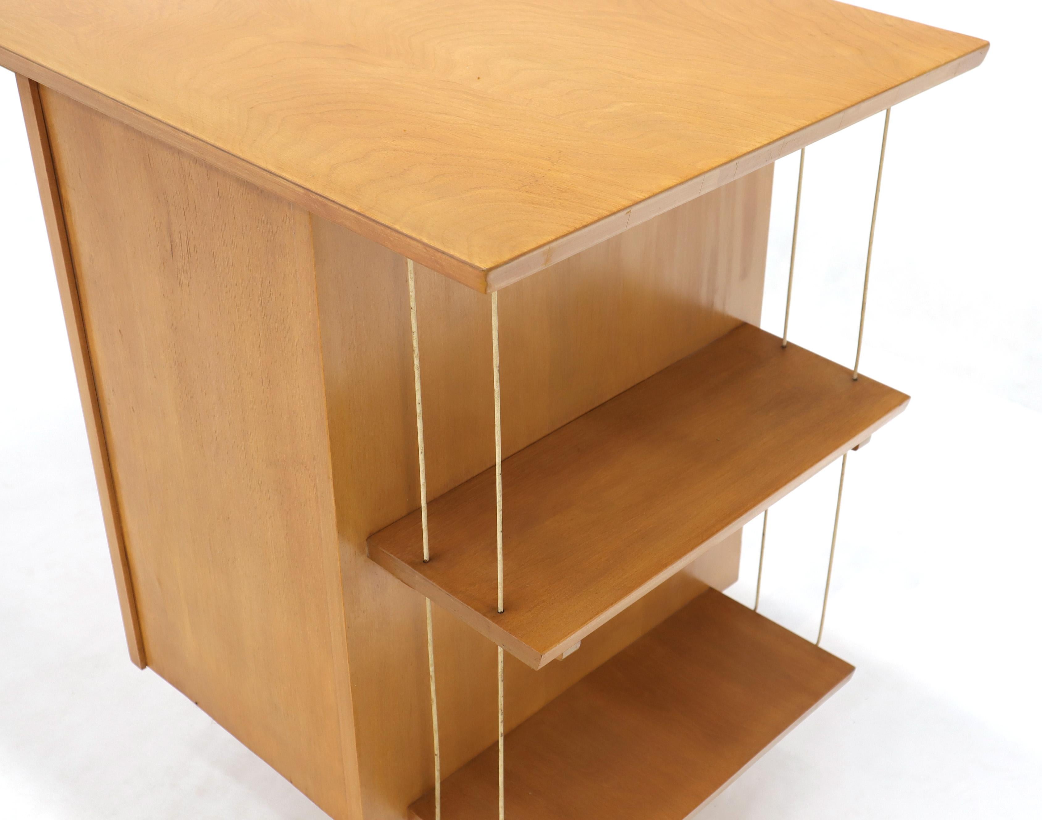 birch desk with drawers