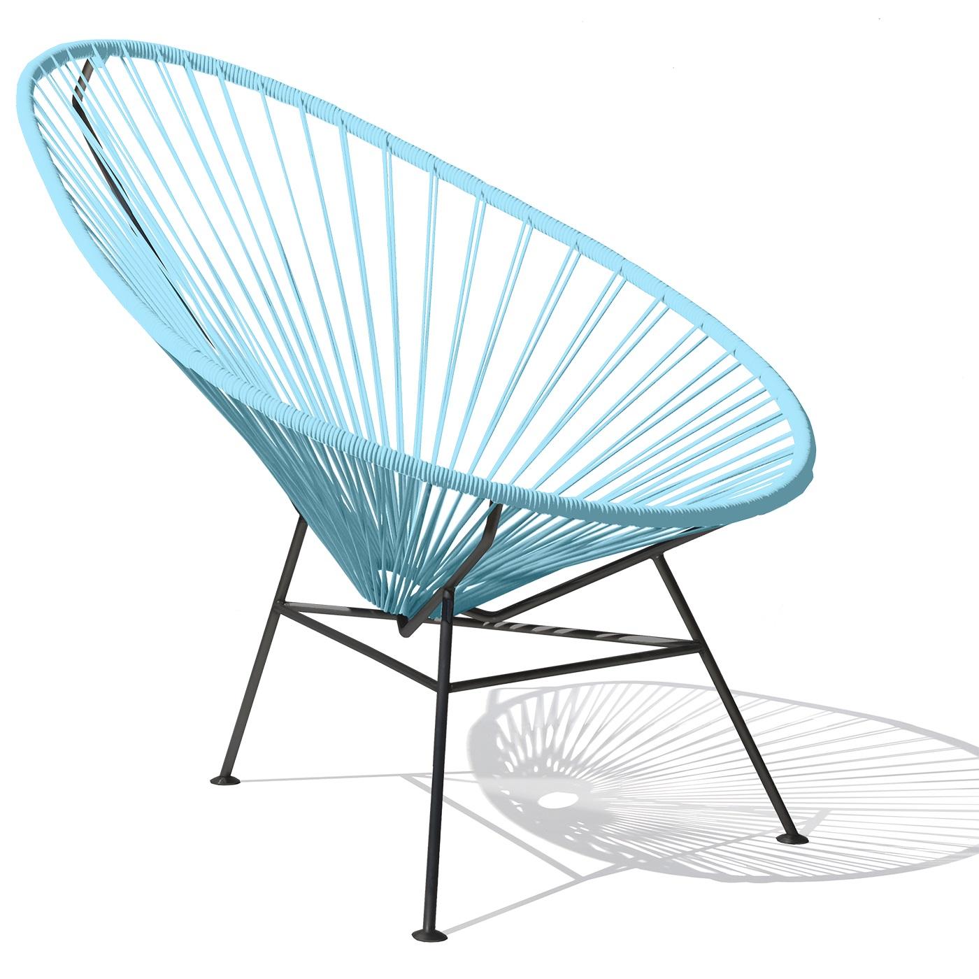 Hellblauer Acapulco-Stuhl von OK Design (Pulverbeschichtet) im Angebot