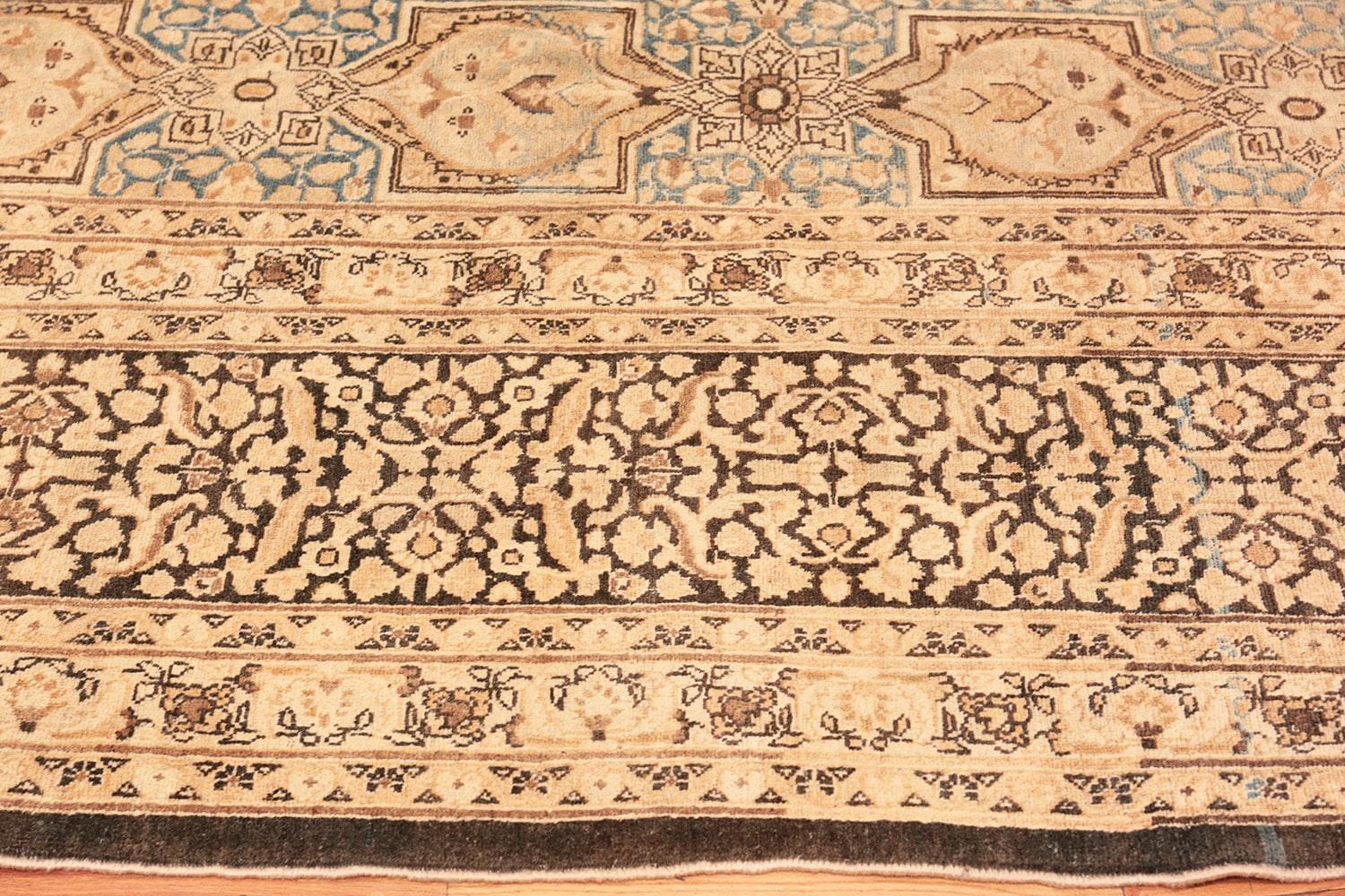 Hand-Knotted Antique Persian Khorassan Rug. Size: 8' 7
