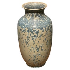 Light Blue and Sage Speckled Glaze Vase, China, Contemporary