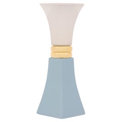 Light Blue and Yellow Unique Contemporary Table Lamp by Nusprodukt