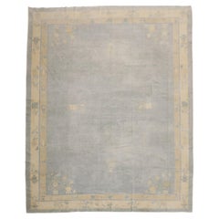 Light Blue Antique Chinese Rug