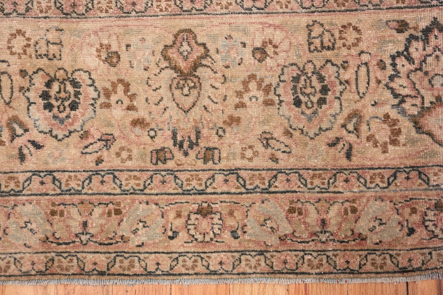 Light Blue Antique Persian Khorassan Rug. Size: 10 ft 2 in x 13 ft In Good Condition In New York, NY