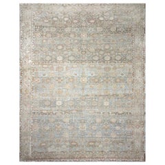 Light Blue Antique Persian Malayer Rug