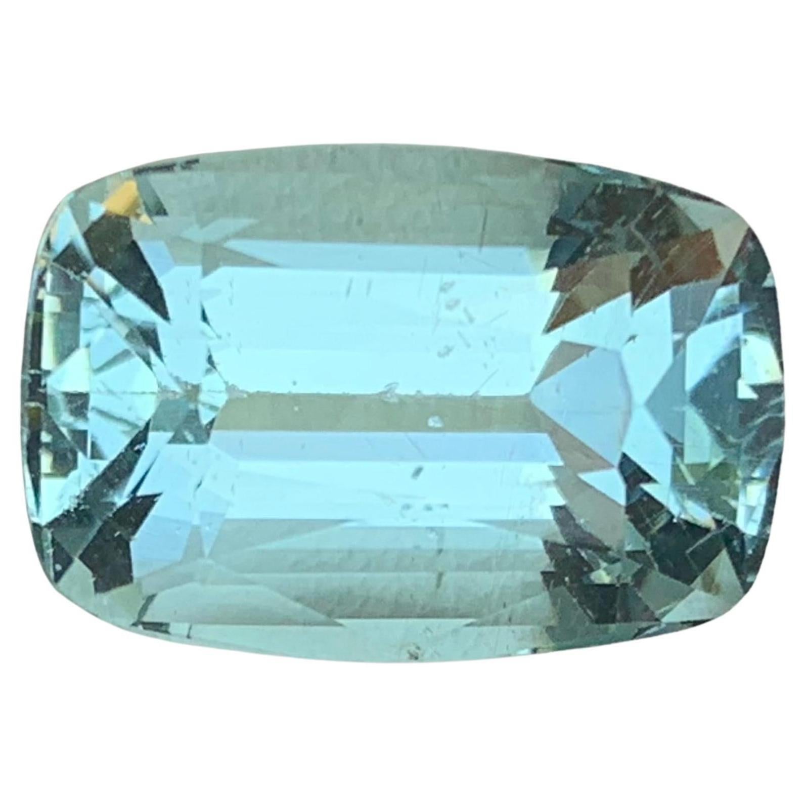 Aguamarina Azul Claro 12,56 qt Piedra natural suelta con talla cojín-Joyería en venta