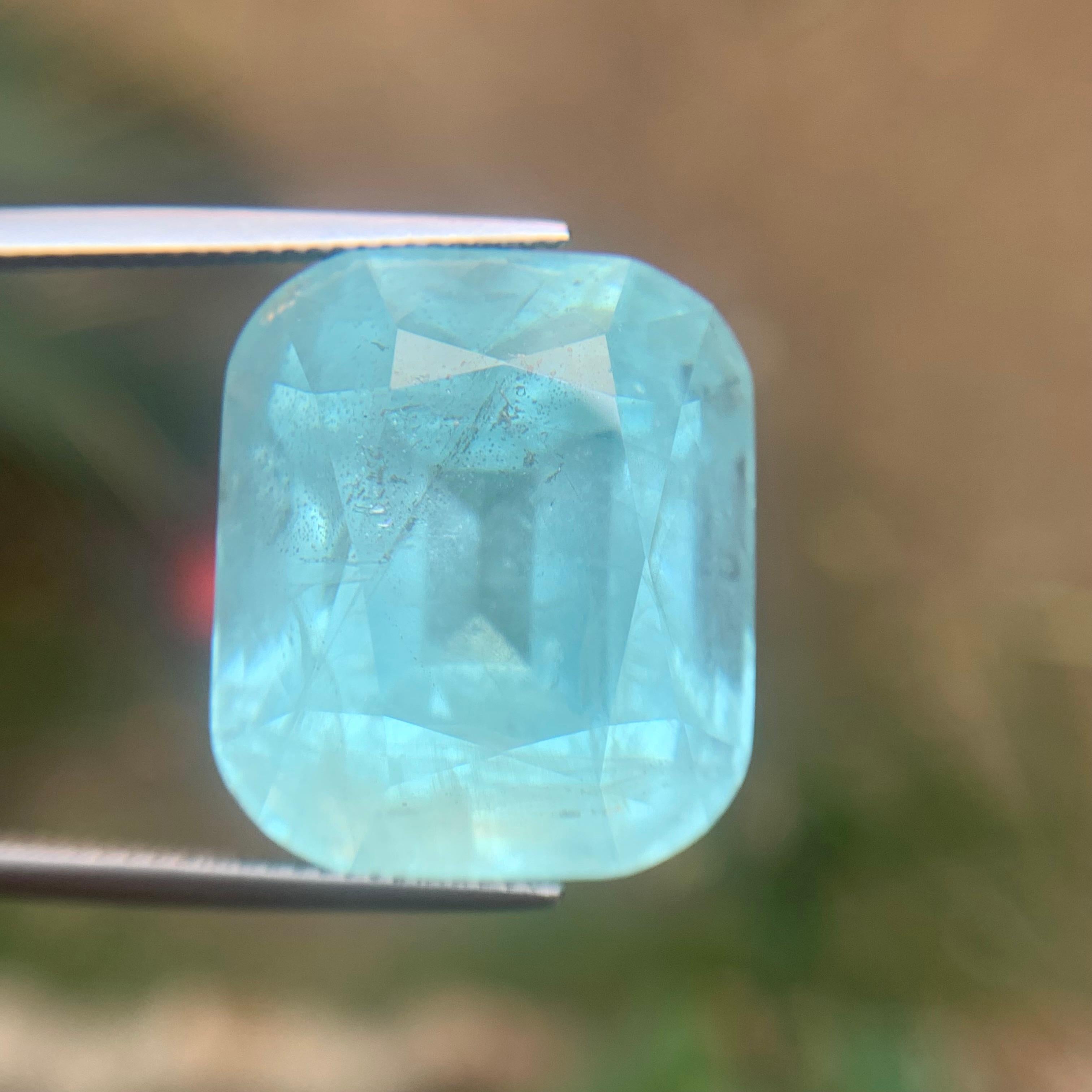 Azul claro Aguamarina 51,08 qt Piedra natural suelta talla cojín para colgante en venta 4