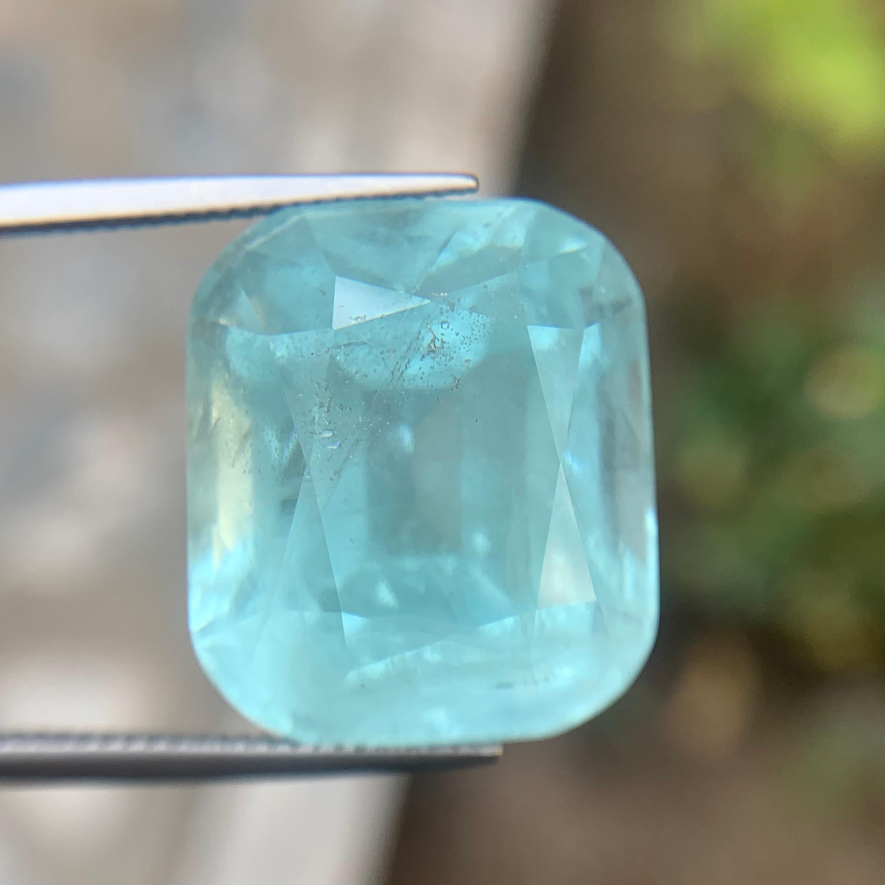 Azul claro Aguamarina 51,08 qt Piedra natural suelta talla cojín para colgante en venta 6